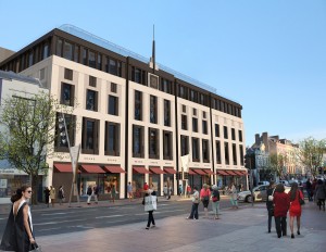 Artists impression of the the Grand Parade frontage of the former Capitol Cineplex