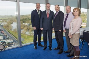 Pictured at the Haulbowline Island Remediation Stakeholders Consultation Group meeting in County Hall, Cork are Simon Coveney, Minister for Agriculture, Food & the Marine, Declan Daly, Divisional Manager South, Cork County Council, David Stanton TD, Cllr Cathal Rasmussen & Mary O'Leary, CHASE. Photo O'Gorman Photography.