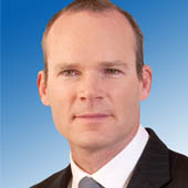 Simon Coveney TD (Fine Gael) lives in Carrigaline, Co Cork and is currently Cork's only Senior Minister