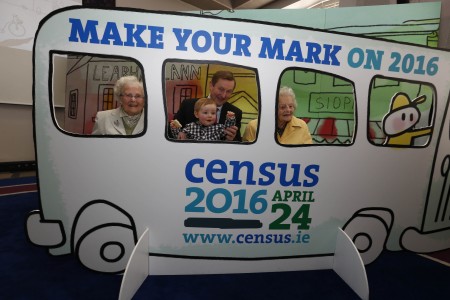 *** NO REPRODUCTION FEE *** DUBLIN : 23/3/2016 : Pictured at the launch of Census 2016 are (l-r) were An Taoiseach Enda Kenny TD and with Mike Taaffe, one year old who will be counted on a census form for the first time on 24 April with Teresa Moran, Raheny, who is age 100 and has been counted in 17 censuses and Dorothea Findlater, Blackrock, who is 106 years’ old and has been counted in 18 censuses. The census will take place on Sunday, 24 April giving the people of Ireland the chance to make their mark on the future. Everybody in Ireland, young and old, must be counted on a census form. Delivery of forms to every home in the country will begin this week. More information about Census 2016 can be found on www.census.ie Picture Conor McCabe Photography. MEDIA CONTACT : Paula Curtin, MKC Communications, T. 01 703 8612 M. 087 4109910 E. paula@mkc.ie
