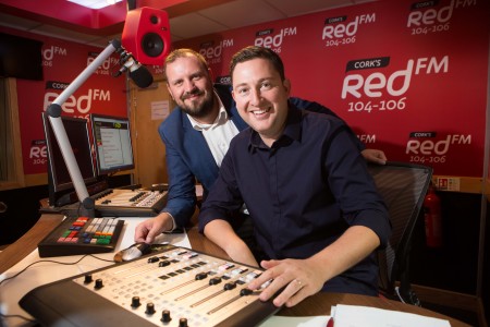 DJs KC and Ray Foley in the Red FM Studios. DJ Ray Foley Makes a Return to the Airwaves with CorkÕs Red FM Popular Radio and TV Presenter Ray Foley is making a return to radio this summer with CorkÕs Red FM. Starting on July 2nd Ray Foley will be waking up the people of Cork for a special 12 week series every Saturday between 7am & 10am. An award winning DJ, Ray Foley who is currently a presenter on the 7 OÕclock Show on TV3 is excited about the move saying ÒIÕm delighted to be joining CorkÕs number one radio station! IÕve been a fan of Red FM for many years because theyÕre one of the best radio stations in the country.Ó Ray Foley will be very familiar to the people of Cork having presented his very popular self-titled lunchtime show on Today FM for 6 years and also the Irish version of Take Me Out on TV3. Ray Foley will be also be joining his old Today FM colleague at Red FM ÒKC is an old buddy of mine so when he suggested coming on board for Saturday mornings I couldnÕt believe it! Of course I said yesÓ. KC (Keith Cunningham) who is also the programme director was in great humour at the announcement Òafter receiving 600 daily demos from Ray, we have decided that itÕs time to give him a slot. Foley is a super talent on air. Delighted to have him with Corks Number 1 stationÓ.  The announcement of Ray Foley comes two years after Neil Prendeville made a move across the city and KC moved back from Dublin, resulting in CorkÕs Red FM becoming the no1 radio station in Cork. Speaking about the latest addition CEO Diarmuid OÕLeary added that ÓCorkÕs Red FM is delighted that Ray Foley is going to be entertaining our listeners on Saturday mornings for the summer Ð we canÕt wait to hear him back on the radio from this weekendÓ. Ray Foley who won 3 Meteor Awards and 5 PPI awards will bring a fresh sound to Saturday mornings in Cork. ÒI've had many brilliant Friday nights out in Cork city, so I should apologise in advance for waking everybody up on Saturday morning. I promise I'll be gentle!Ó he added. The Ray Foley Show on CorkÕs Red FM 104 Ð 106fm starts on Saturday July 2nd at 7am and will run until 17th of September, more details can be found on www.redfm.ie Pic Darragh Kane