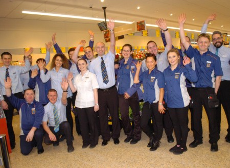 Aldi staff in new Skibbereen shop.