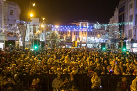 DKANE 13112016  Presented by Cork City Council enjoying the Switching on of the Christmas Lights and the start of the festive season in Cork Pic Darragh Kane