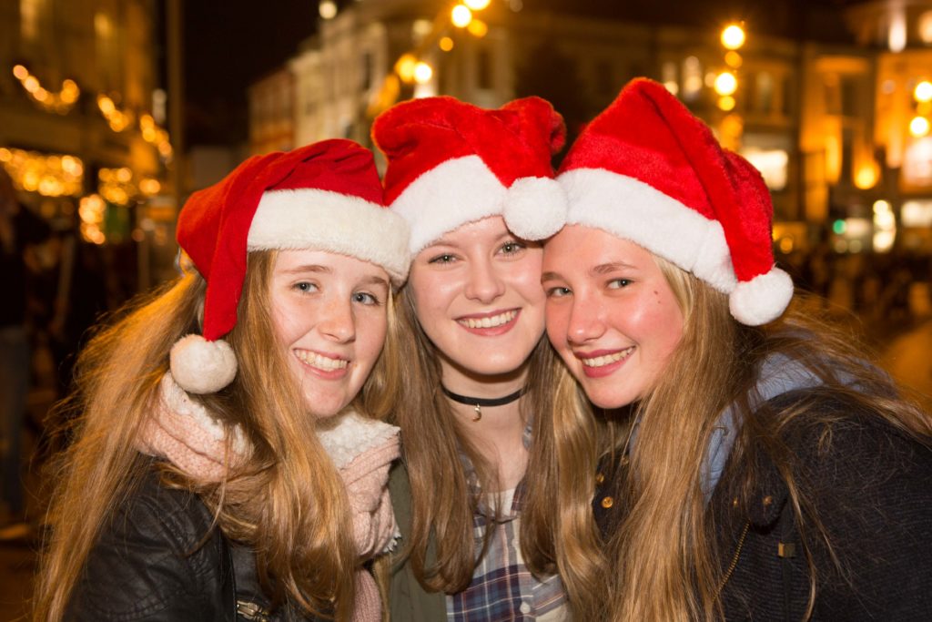 When are the Cork City Centre Christmas lights being turned on