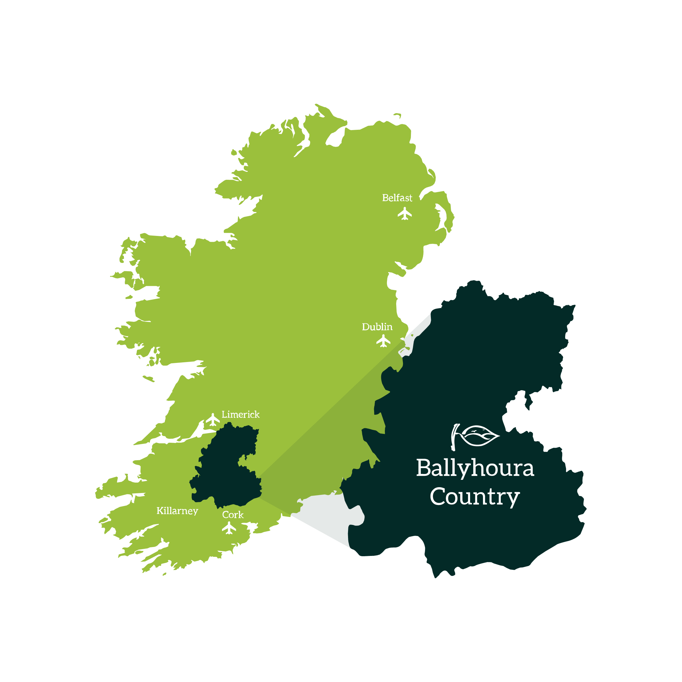 Towns and Cities Near Mitchelstown (Cork County) - Within 40 