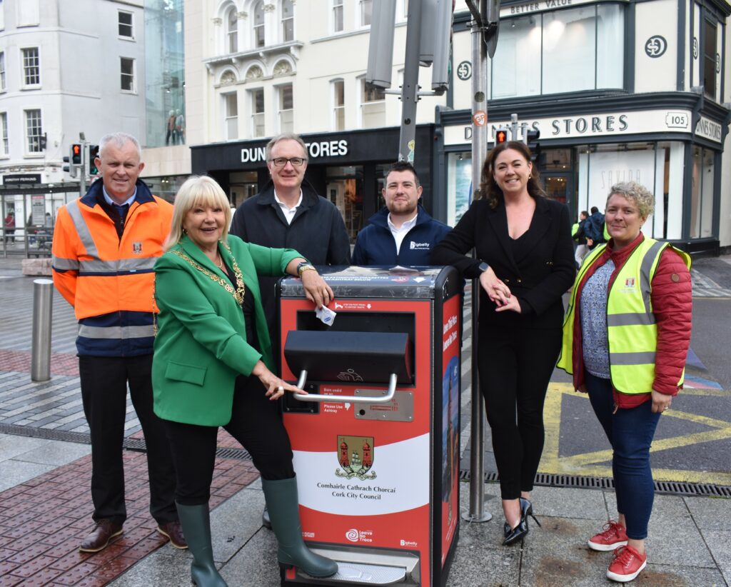 Cork City Council installs 54 new solar compacting bins across Cork