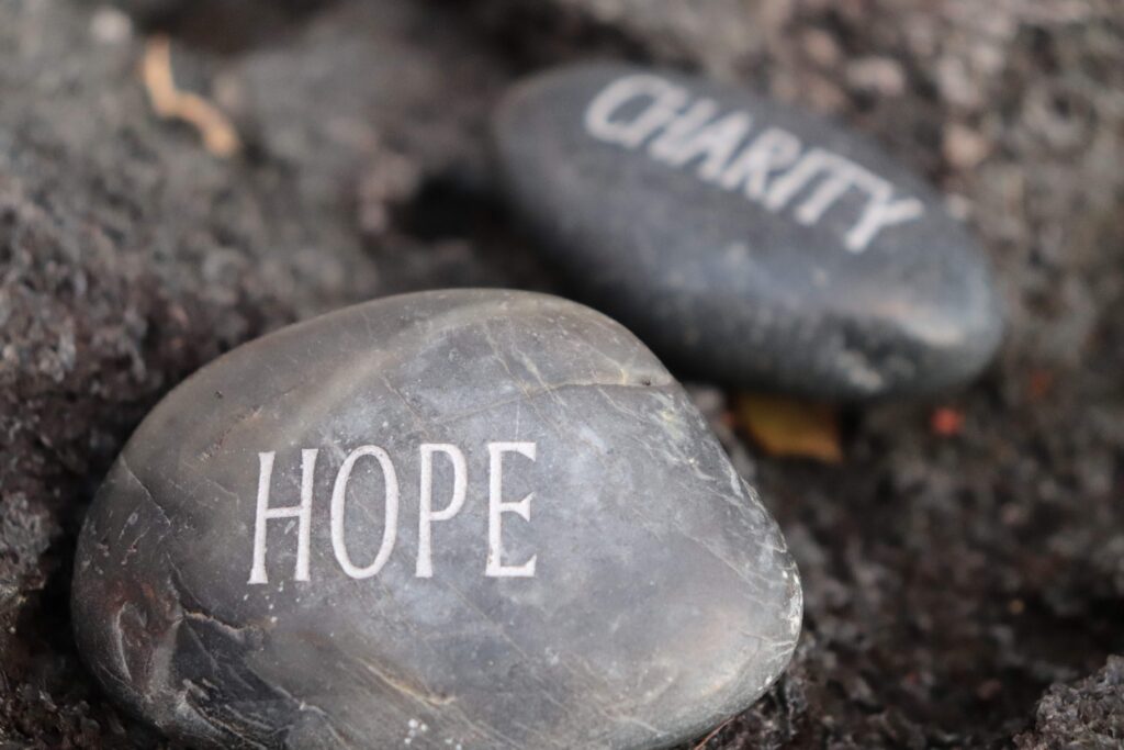 Image credit: https://pixabay.com/photos/stone-charity-rock-hope-gray-rock-5179174/